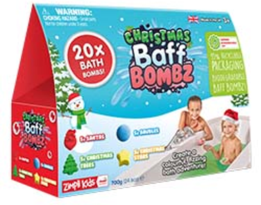 CHRISTMAS BAFF BOMBZ - 20 BATH PACK