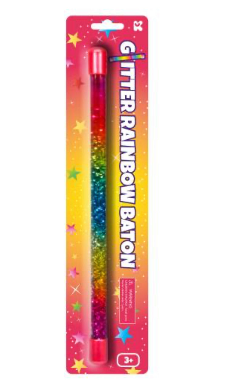 Rainbow Glitter Baton