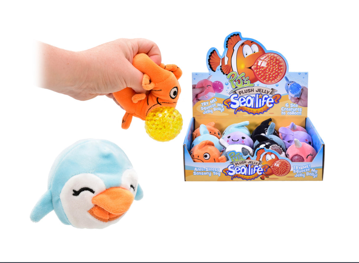 Plush Jelly Squeezers - Sea Life