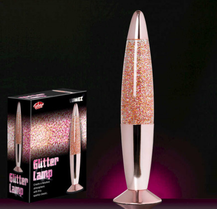 GLITTER LAMP - ROSE GOLD