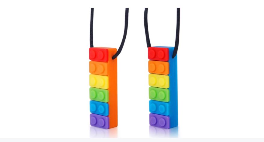 Pair of Rainbow Chew Necklace