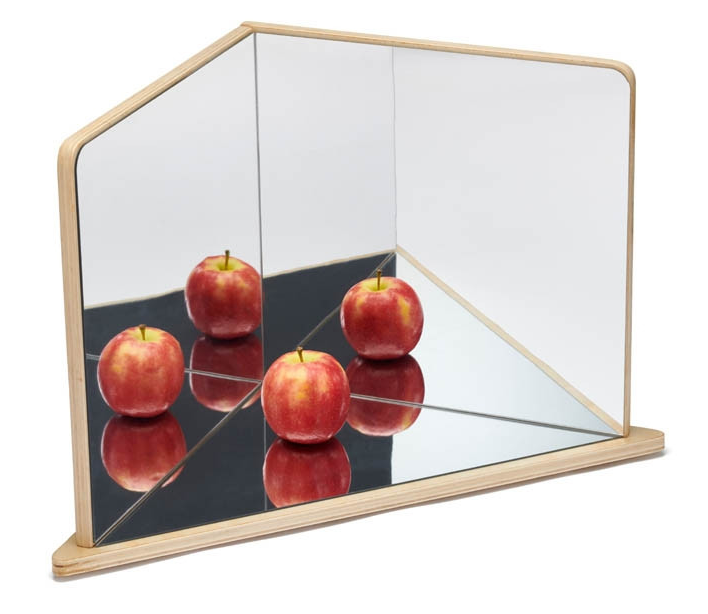 Wooden 4-Way Mirror