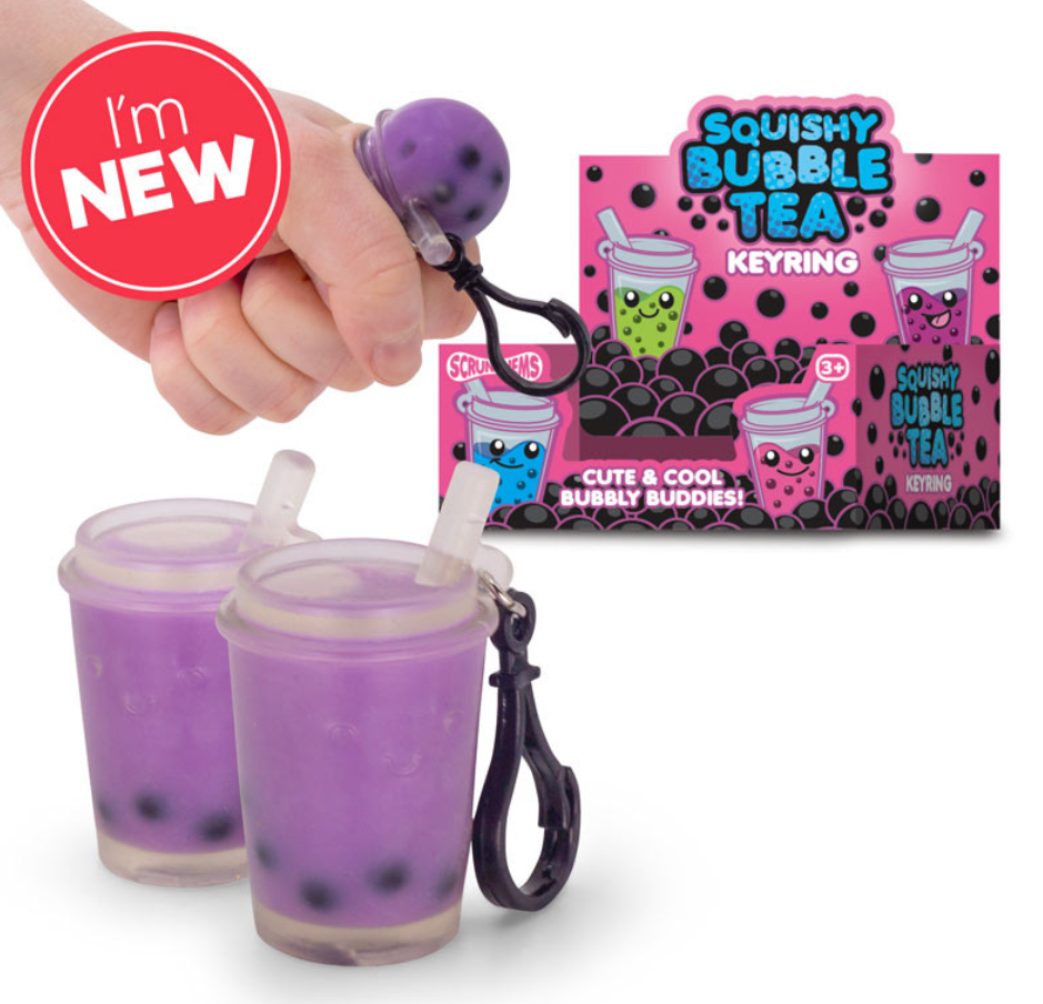 SCRUNCHEMS BUBBLE TEA KEYCHAIN