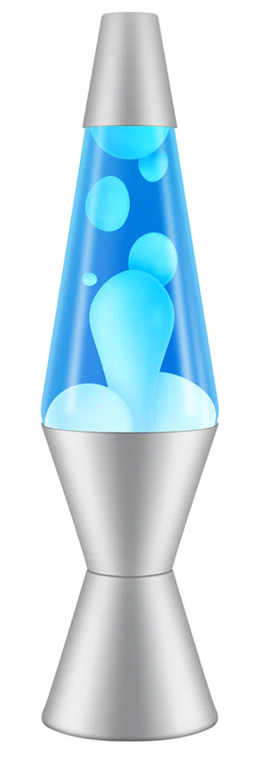 14.5" LAVA Lamp Classic (White/Blue)
