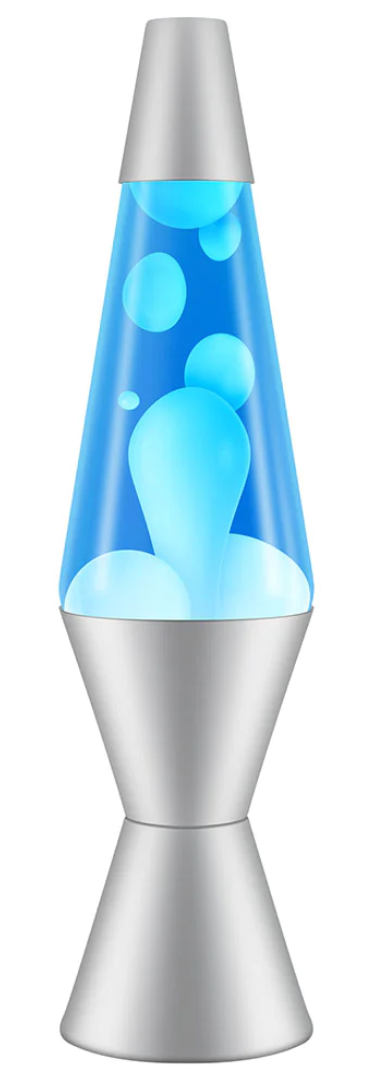 Lava Lamp Classic - White/Blue, Aluminium - 14.5-inch