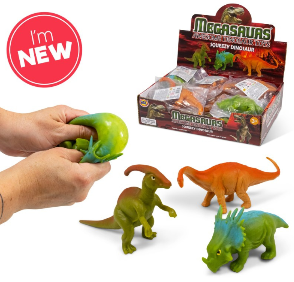 SQUEEZY BEAD BALL DINOSAURS