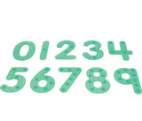 Silishapes Dot Number, Green (Pack of 10)