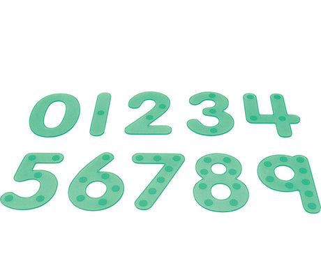 Silishapes Dot Number, Green (Pack of 10)