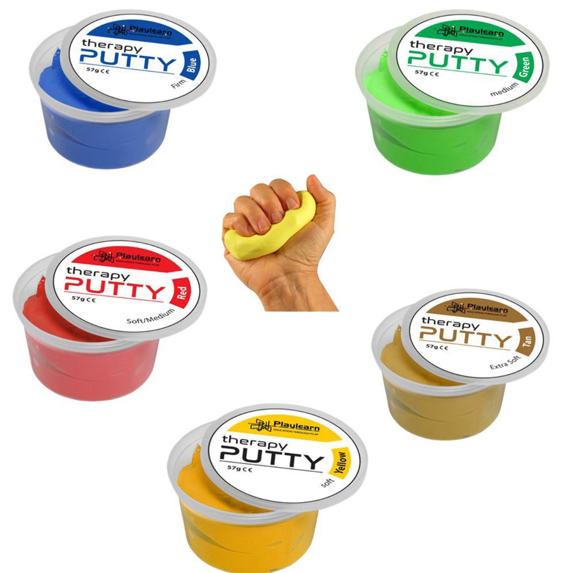 Therapy putty ( 5 Colours – 5 Strengths )
