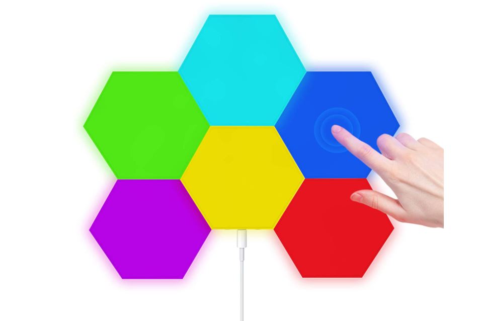 Hexagon Lights RGB Splicing (6 Pack)
